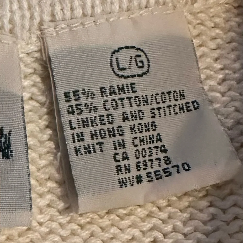 Northern Reflections Sleeveless cardigan sweater vest. Preppy cottage core